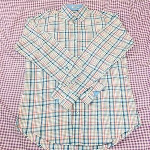 Bugatchi Plaid Dress Shirt - M
